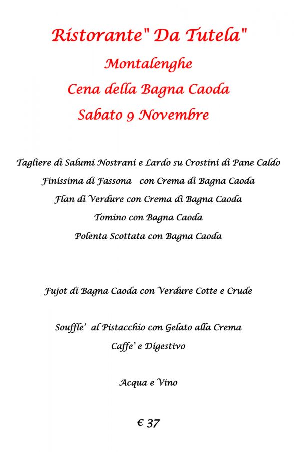 Cena della Bagna Cauda